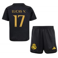 Dječji Nogometni Dres Real Madrid Lucas Vazquez #17 Rezervni 2023-24 Kratak Rukav (+ Kratke hlače)